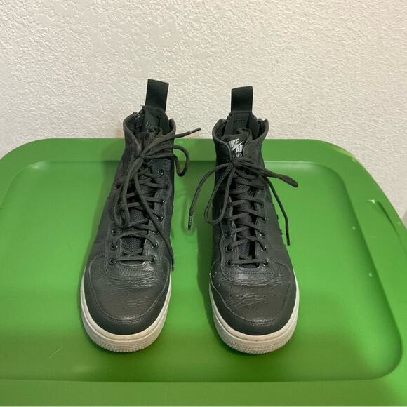 Nike Air Force SF-AF1 mid sneakers women 8 green nylon High-top - Picture 4 of 10